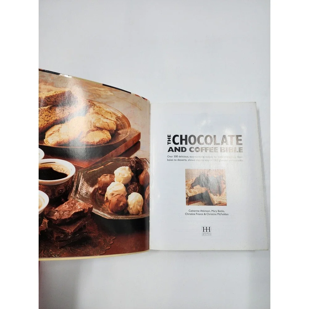 Chocolate & Coffee Bible Hardcover Cookbook Hermes House Recipes Techniques